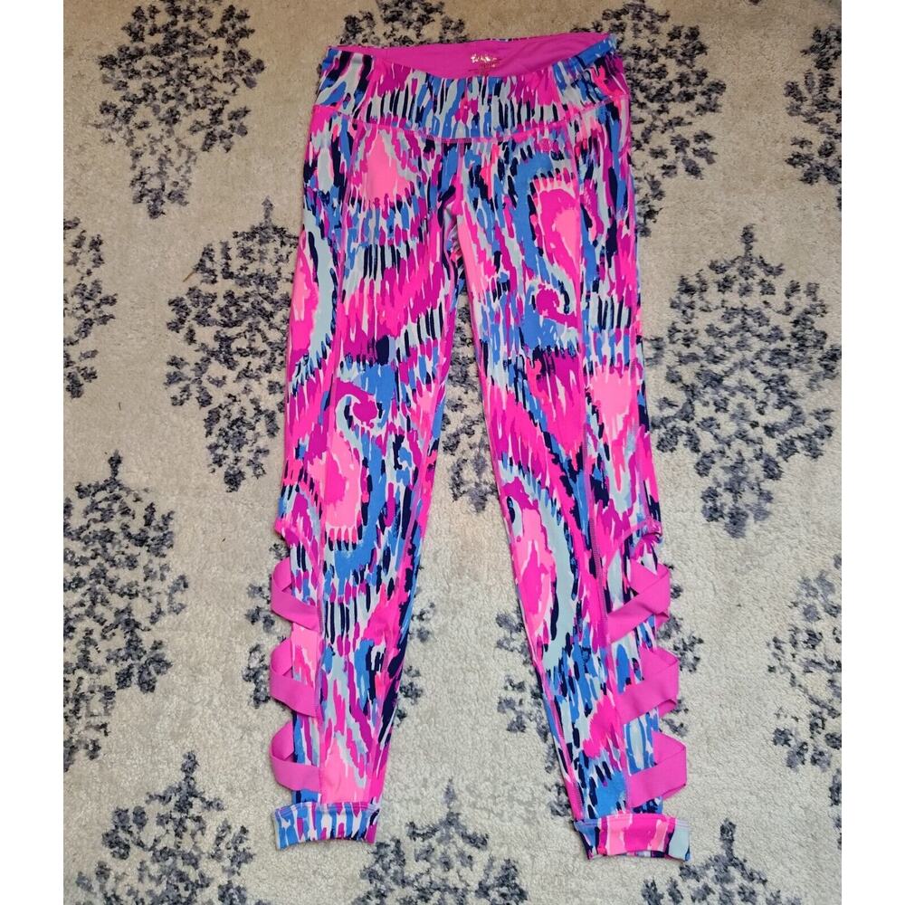 LILLY PULITZER Leggings size Small Callie Weekender Multi Free Spirit LUXLETIC